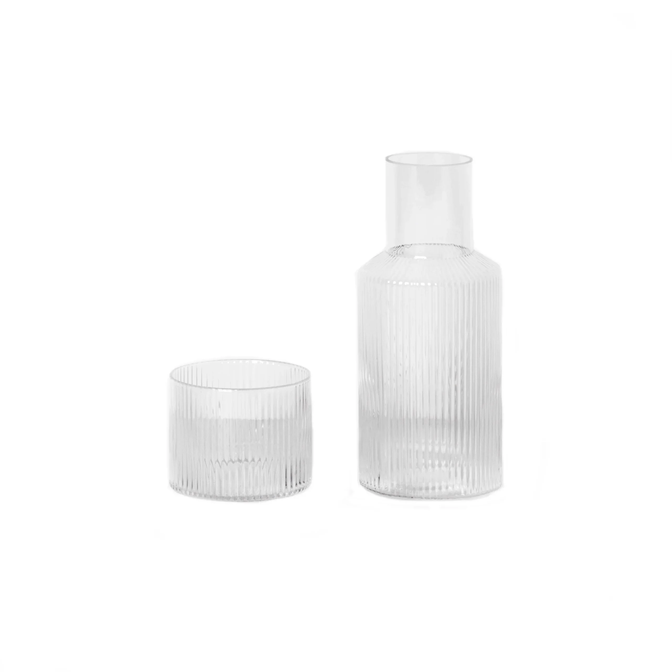 Ferm LIVING Set Carafe Ripple Small 1 Ferm LIVING Set Carafe Ripple Small
