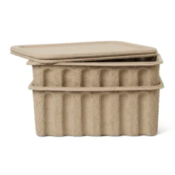 Ferm LIVING Boîte De Rangement Ferm Papier Avec Couvercle Lot De 2