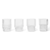 Ferm LIVING Verre à Espresso Ripple 6cl Lot De 4