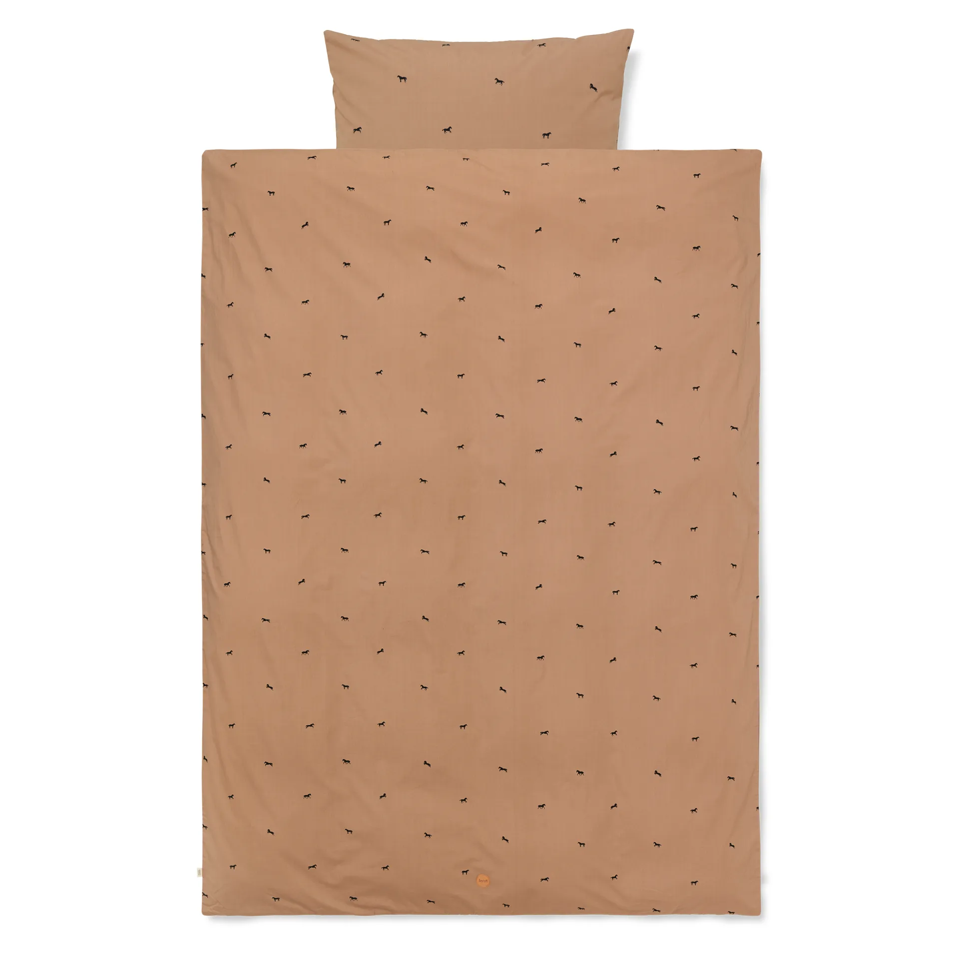 Ferm LIVING Housse De Couette Et Taie D'oreiller Horse Tan 1 Ferm LIVING Housse De Couette Et Taie D'oreiller Horse Tan