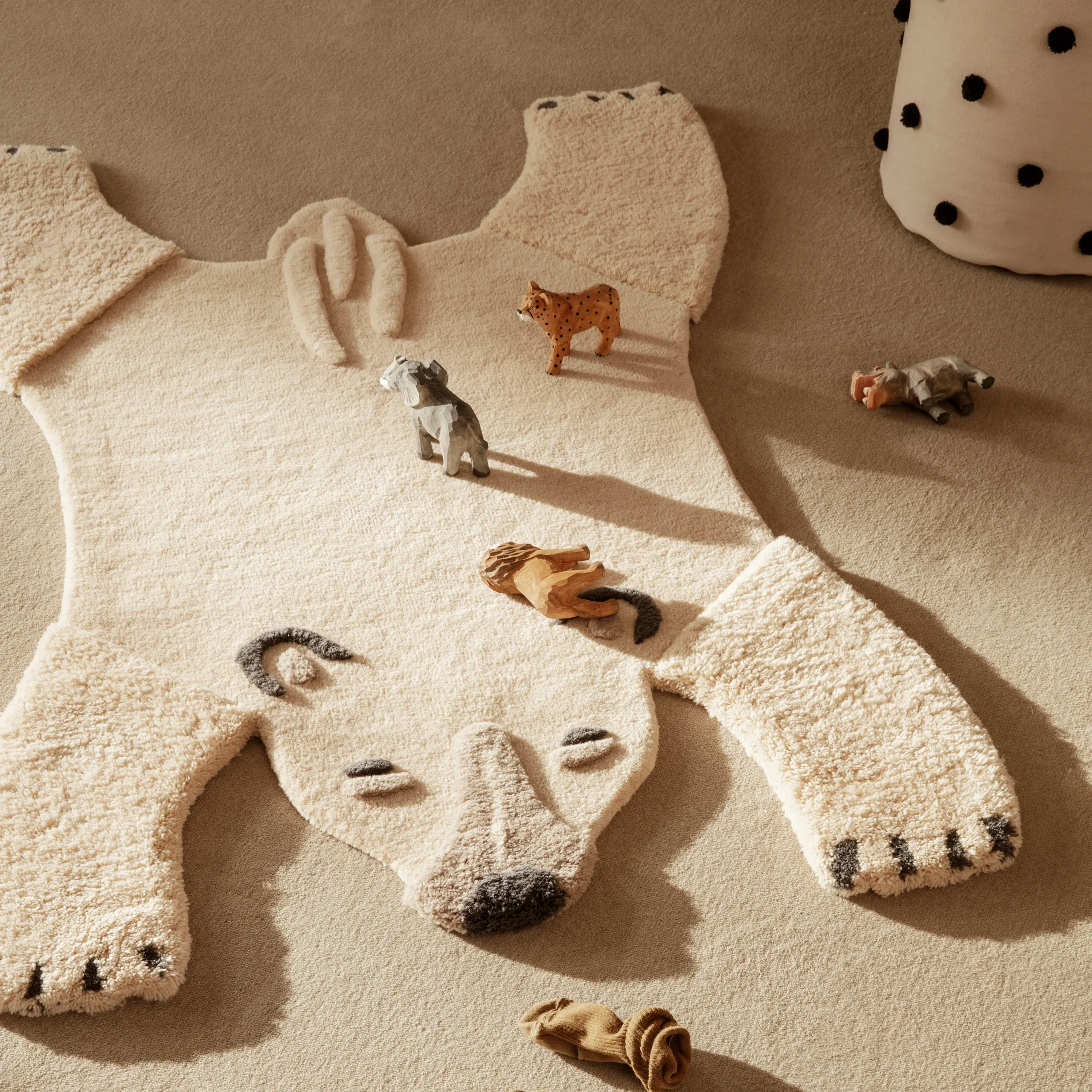 Ferm LIVING Tapis En Laine Animal 3 Ferm LIVING Tapis En Laine Animal – Image 3