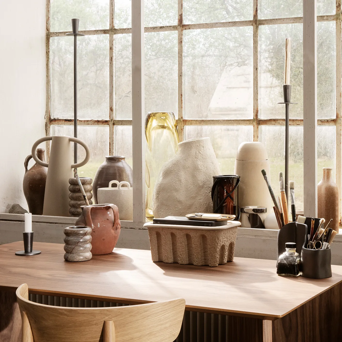 Ferm LIVING Bougeoir Hoy Low 6,4 Cm 3 Ferm LIVING Bougeoir Hoy Low 6,4 Cm – Image 3