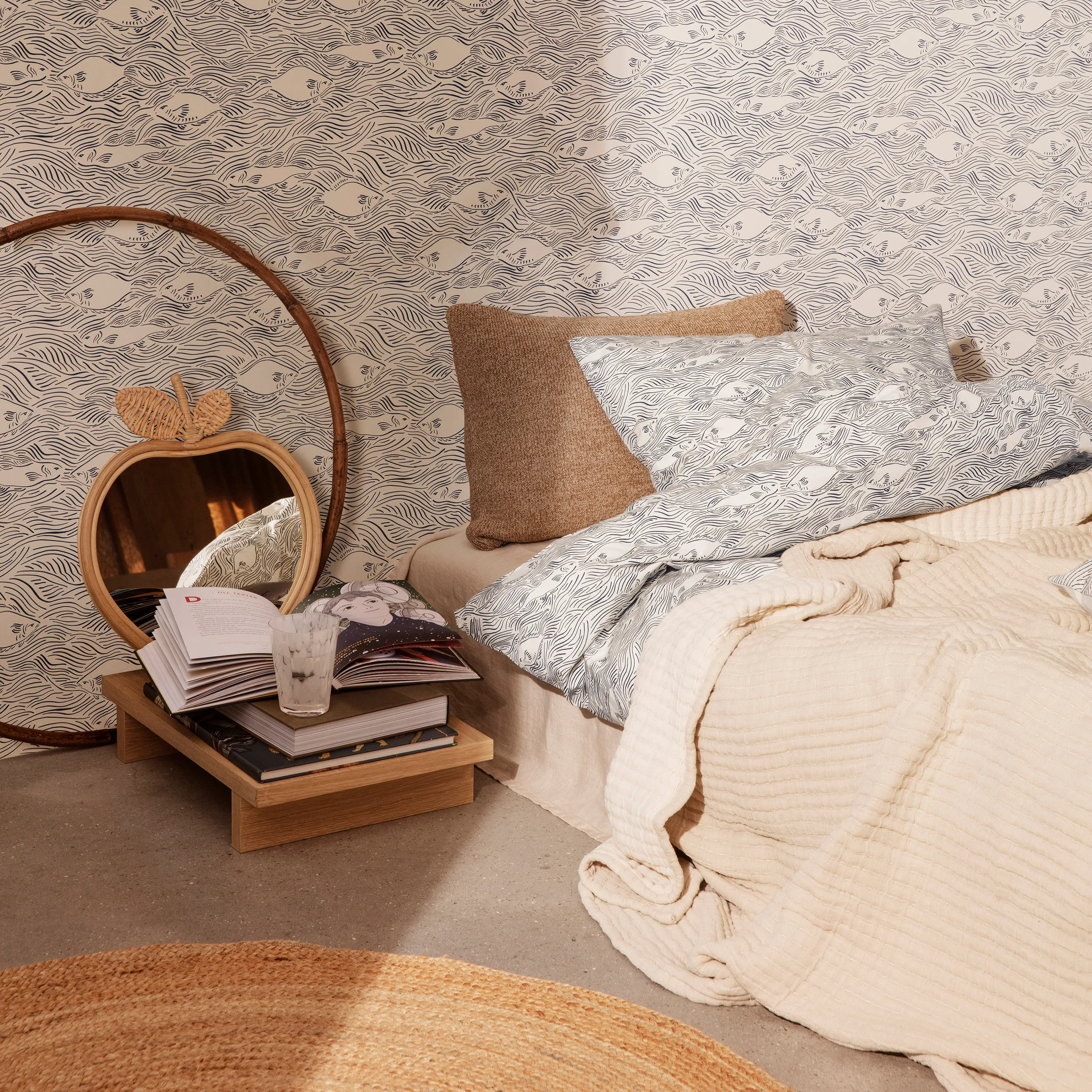 Ferm LIVING Housse De Couette Et Taie D'oreiller Stream 140x200 Cm 3 Ferm LIVING Housse De Couette Et Taie D'oreiller Stream 140x200 Cm – Image 3