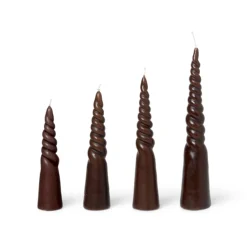 Ferm LIVING Bougie à Visser Twisted Candles Lot De 4