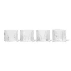 Ferm LIVING Verre Bas Ripple Lot De 4