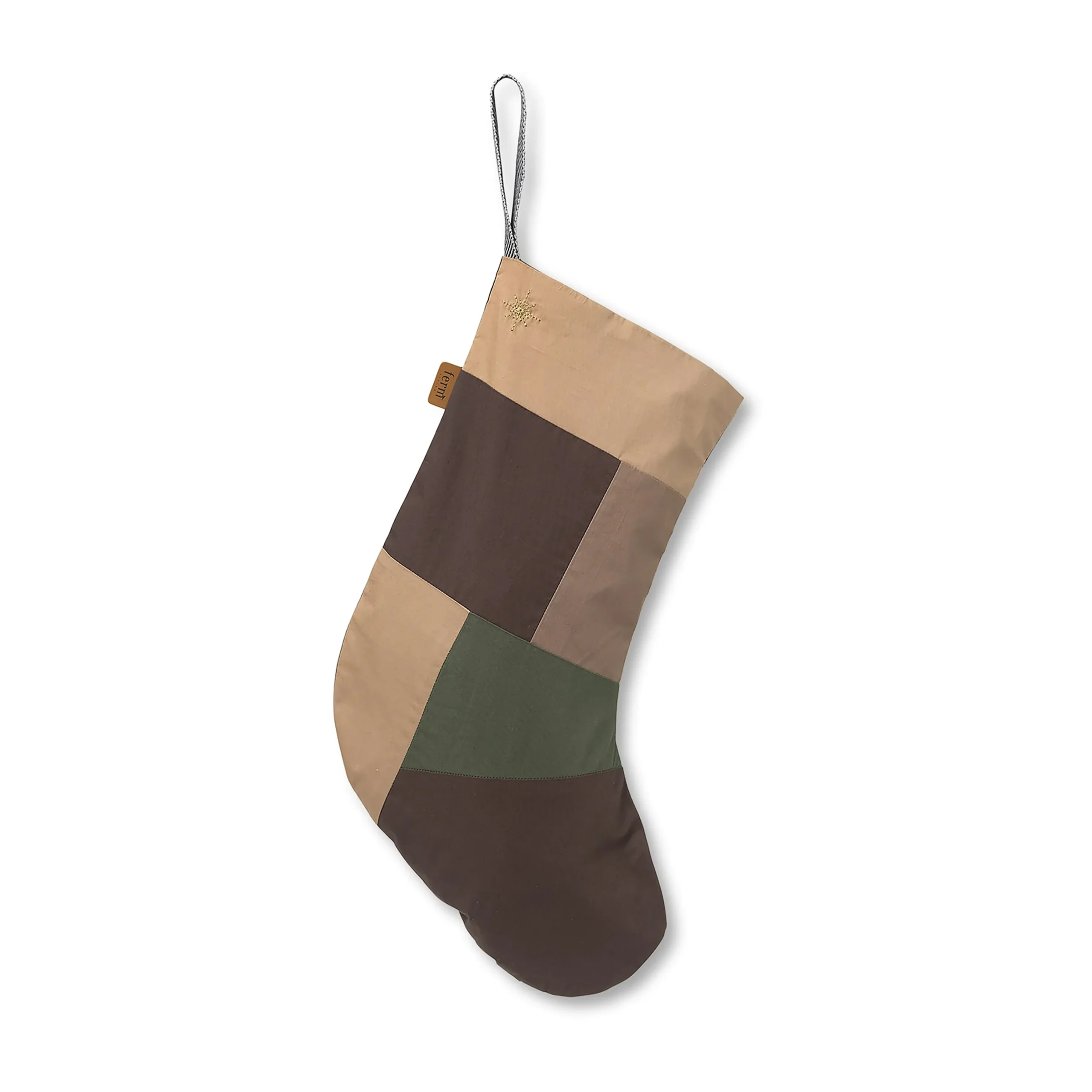 Ferm LIVING Chaussette De Noël En Patchwork 1 Ferm LIVING Chaussette De Noël En Patchwork