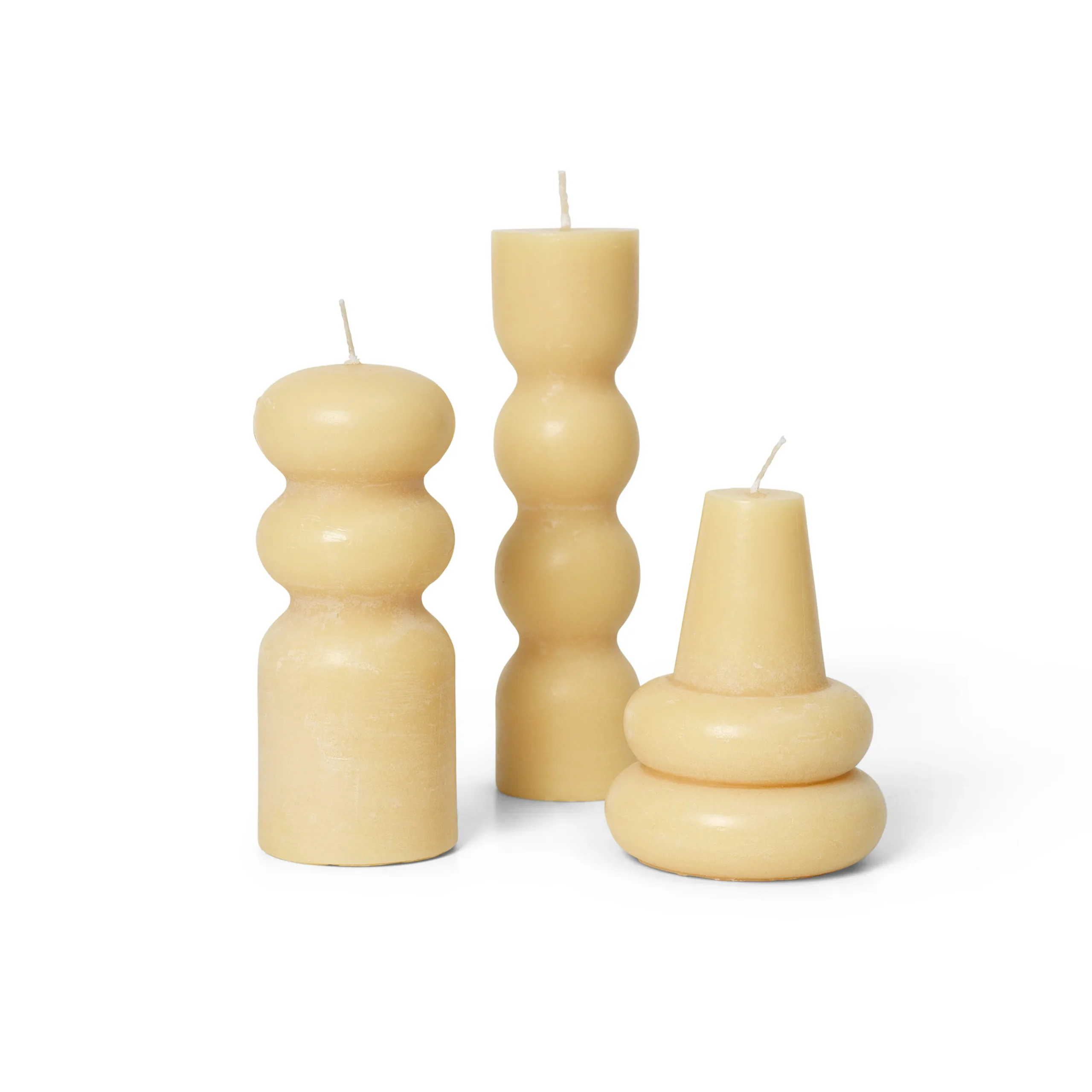 Ferm LIVING Lot De 3 Bougies Torno Ø4 Cm 1 Ferm LIVING Lot De 3 Bougies Torno Ø4 Cm