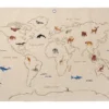 Ferm LIVING Carte En Tissu The World