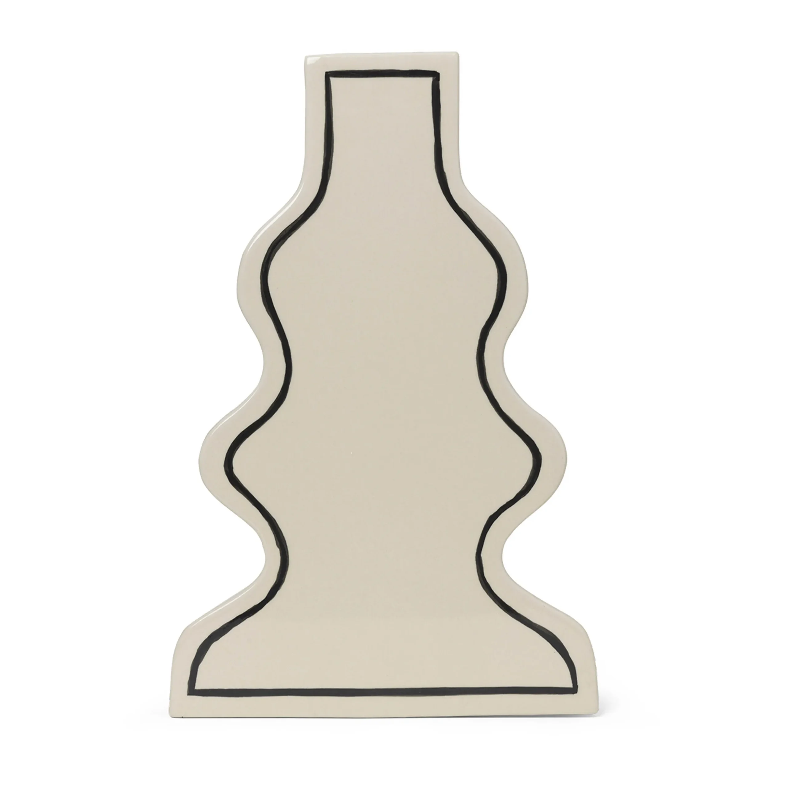 Ferm LIVING Vase Paste Curvy 36 Cm 1 Ferm LIVING Vase Paste Curvy 36 Cm
