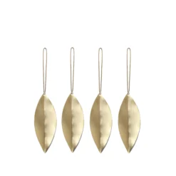 Ferm LIVING Ornements D'arbre De Noël Leaf Brass